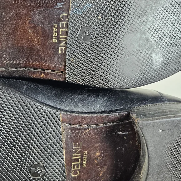 CELINE Quiet Luxury Old Money Chic Classic Black Tassel Leather Loafers Sz EU 41 - Picture 10 of 16